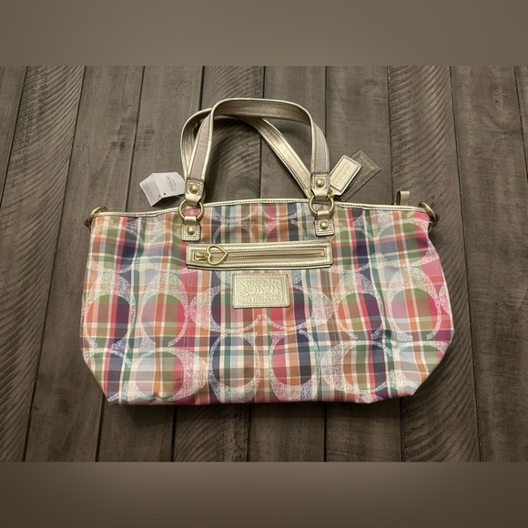 NWT Coach Multicolor Daisy Large Satchel - Picture 1 of 7